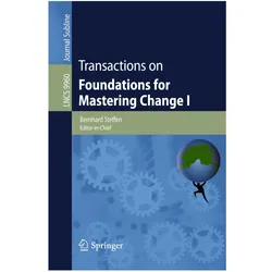 Transactions on Foundations for Mastering Change I, Fachbücher von Bernhard Steffen