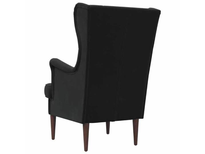 Confortable Fauteuil simple pour salon bureau chaise relax Noir Velours__27910