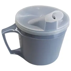 Sundo Trinkbecher Thermo doppelwandiger Thermobecher blau-grau (1 Stück)