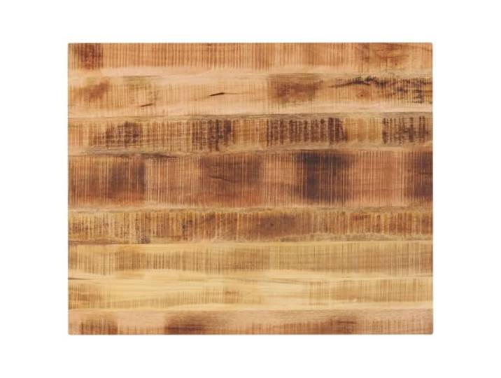 POUFGDR Rechteckige Tischplatte aus massivem Mangoholz Langlebiges tropisches Holz, leicht zu reinigende Oberfläche, rustikales Design, für Esszimmer