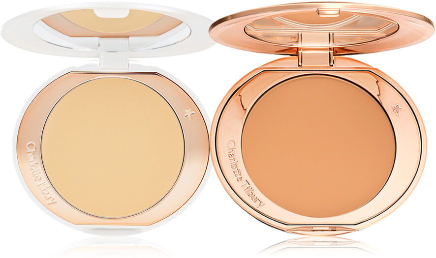 Airbrush Flawless Finish Powder Brighten & Perfect Duo - Face Kit Charlotte Tilbury 446 Airbrush Flawless Finish Brighten & Perfect Duo Size: