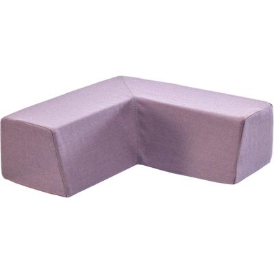 Rückenkissen "Rückenpolster M Winkel", lila (flieder), HIPP-HOPP - DAS HÜPFPOLSTER, Funktionskissen, Kinder, B/H/L: 51cm x 17cm x 51cm, Polyester, Made in Germany, B:51cm H:17cm L:51cm
