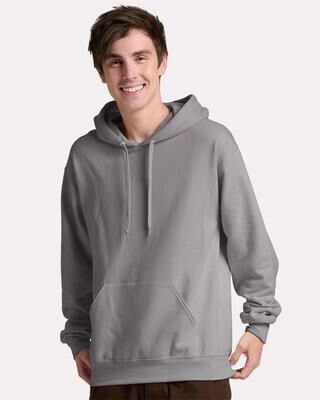 Jerzees IC49MR Ultimate CVC Hooded Sweatshirt in Rock size 3XL   60/40 Cotton/Polyester