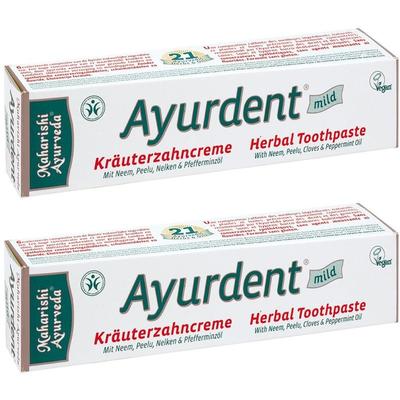 Ayurdent Zahncreme Mild x2 2x75 ml