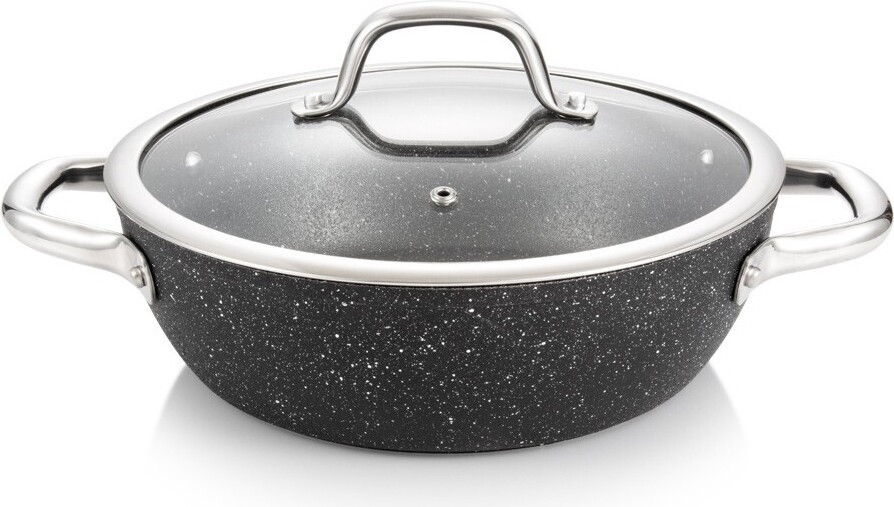 Tescoma PRESIDENT diepe pan met deksel, diameter 24 cm