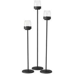 Boltze Windlicht Senza, 3 tlg., 87 cm, Ø 15 cm