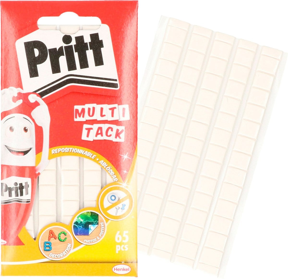 Poster Buddies Pritt Plakgum - 130 stuks - Wit