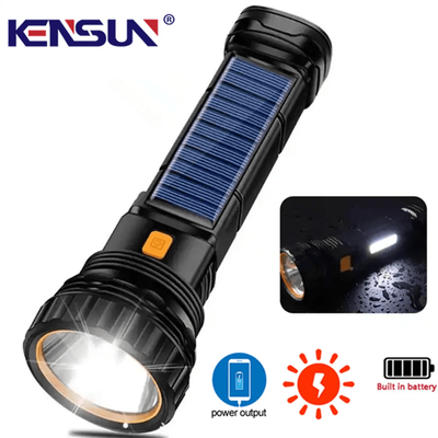 Solar LED Flashlight With Power Bank And Emergency Torch Solar LED Flashlight With Power Bank And Emergency Torch