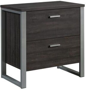 Klair Living Wood Lateral File with Two Drawers, Dark Brown