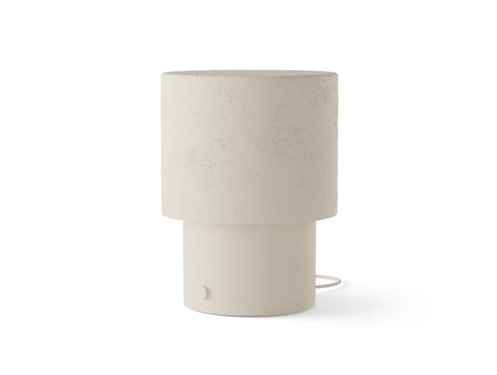 Lámpara de mesa texturada blanco roto ip20 2xe27