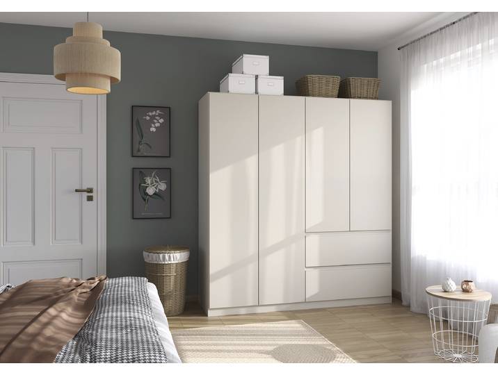 Drehtürenschrank Costa 181cm Beige/Kaschmir Classic