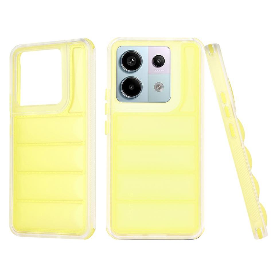 Techsuit - Wave Shield - Xiaomi Redmi Note 13 Pro 5G / Poco X6 - Yellow (Xiaomi Poco X6, Xiaomi Redmi Note 13 Pro 5G) (56350236)