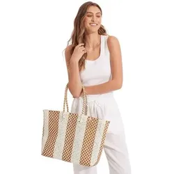 SEAFOLLY Freizeittasche Recycled Plastic Basket, Größe L in Braun Braun