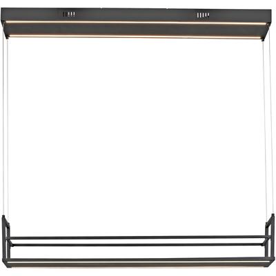JUST LIGHT LED Deckenleuchte "SONTURA", schwarz, 2, H: 60cm, 1 Stk., Leuchten, Getrennt schaltbar, Memoryfunktion, LED Deckenleuchte