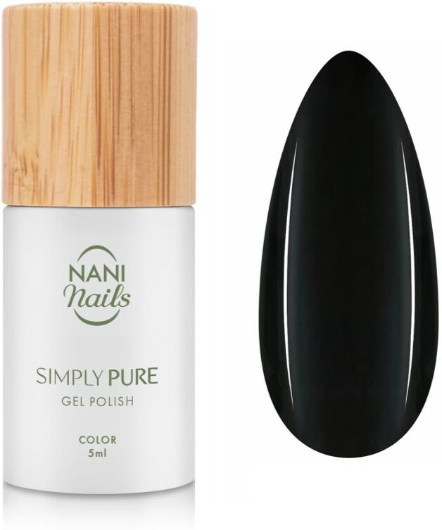 NaniNails Simly Pure gel nail polish for UV/LED hardening shade True Black 5 ml