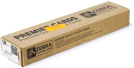 Zebra 104524-101 cartões brancos premier plus CR-80 (500 unidades)