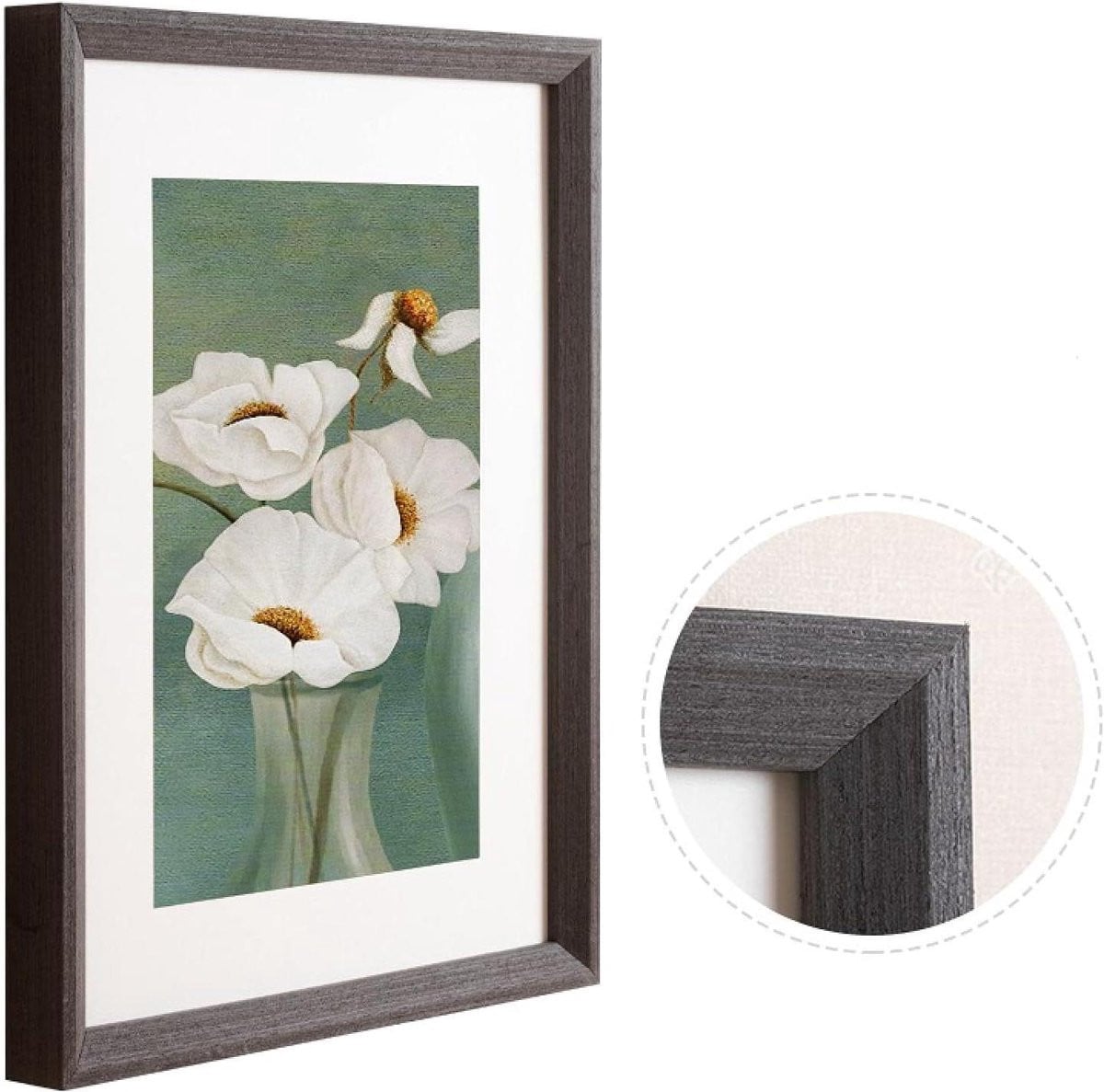 Houten Fotolijst Zwart - Massief Houten Frame voor A4 Foto's