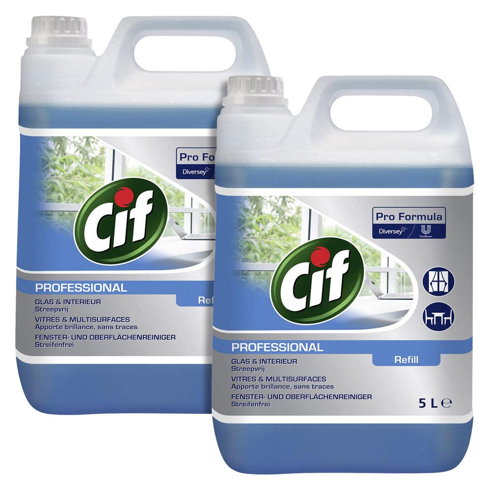 Cif Glasreiniger Professional 2x 5,0 l 913355