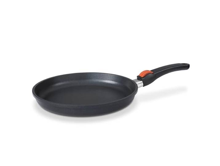 SKK 23214 Series 7 flache Bratpfanne – Energiesparende Aluguss-Pfanne mit abnehmbarem Griff, PFOA-frei, extrem langlebig, induktionsgeeignet, backofenfest – Ø 32 cm