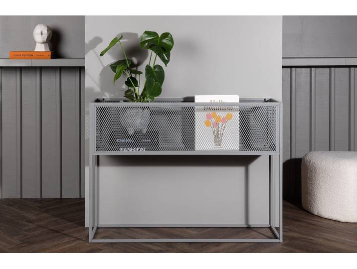 Regal Torino – Metallregal in Beige oder Hellgrau - Beige - Luxusbetten24