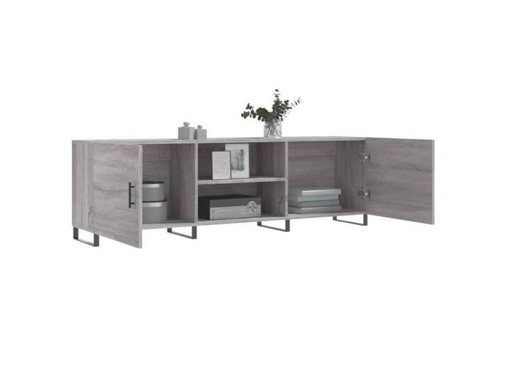 Armoire TV - MODERNE - Meuble TV - Montage Simplifié - sonoma gris 150x30x50cm bois d'ingénierie @5982152