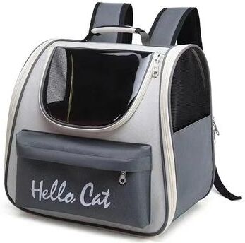 Uplifted Goods Panoramic Vista Pet Adventure Backpack grey