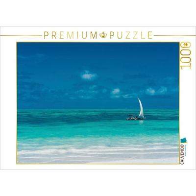 CALVENDO Puzzle Azurblaues Meer 1000 Teile Puzzle quer | 1000 Teile Lege-Größe 64 × 48 cm Foto-Puzzle für glückliche Stunden