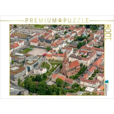 CALVENDO Puzzle Ein Motiv aus dem Kalender Eberswalde in Luftbildern | 1000 Teile Lege-Größe 64 × 48 cm Foto-Puzzle für glückliche Stunden