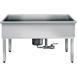 KWC Aquarotter Werkraumbecken, SIRIUS, Edelstahl, 1500x800x600 mm, U-Bau, Schlammfang, 2000100361 2000100361