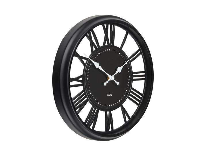 Wanduhr Ø 30cm schwarz