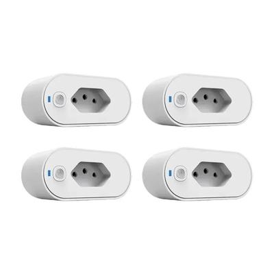 WiFi Smart Plug With Energy Monitoring Voice Control Remote Control Smart Socket 4 Pcs