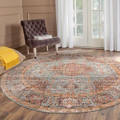 Amer Rugs Ethereal Funi Vintage Bordered Sea Green Area Rug