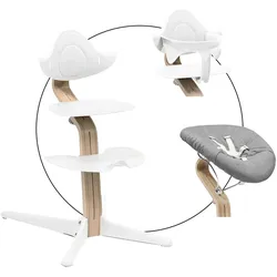 Stokke® Nomi Bundle Hochstuhl inkl. Newbornset und Babyset, weiss