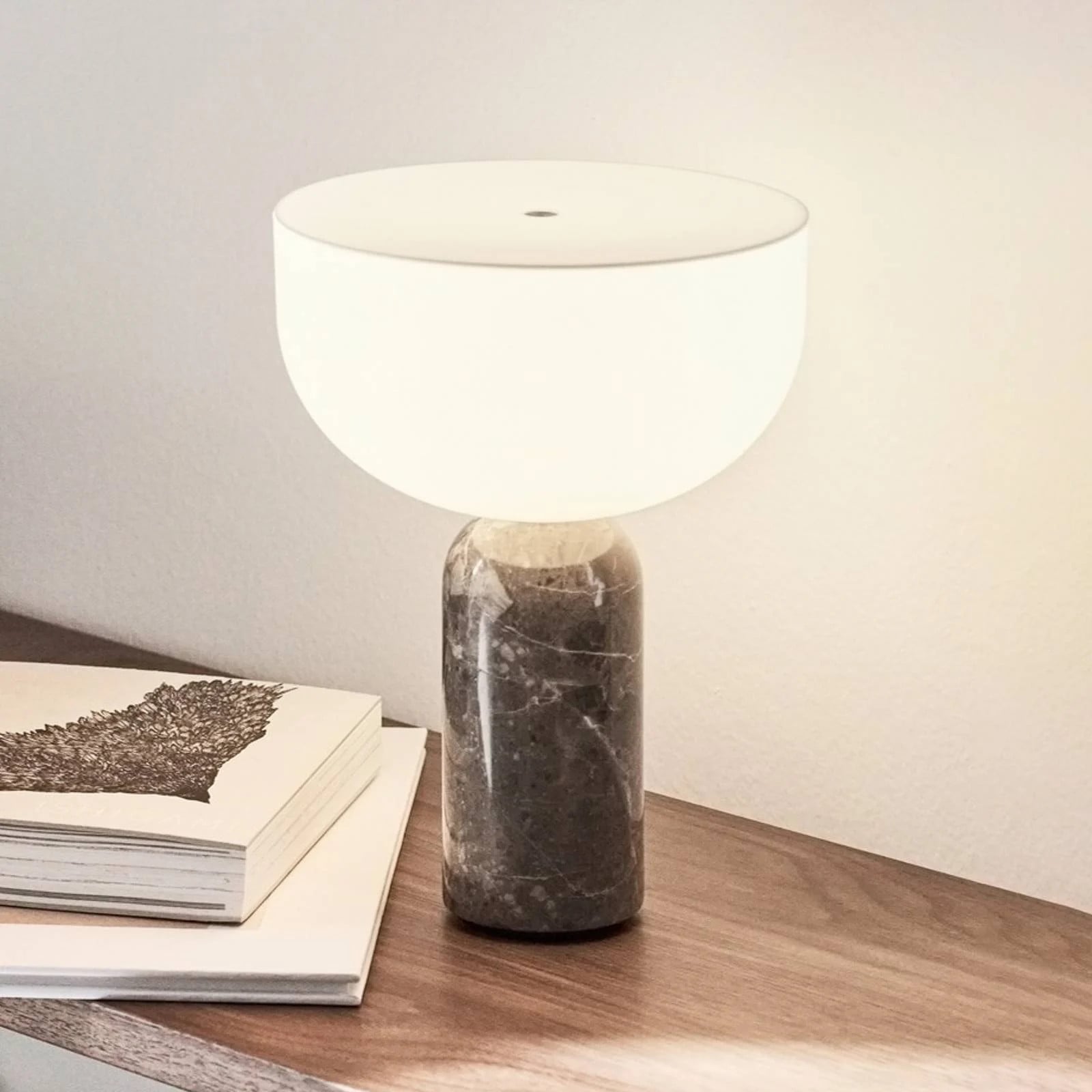 New Works Kizu Portable Design Tafellamp - Grijs - Dimbaar - Aluminium en Steen