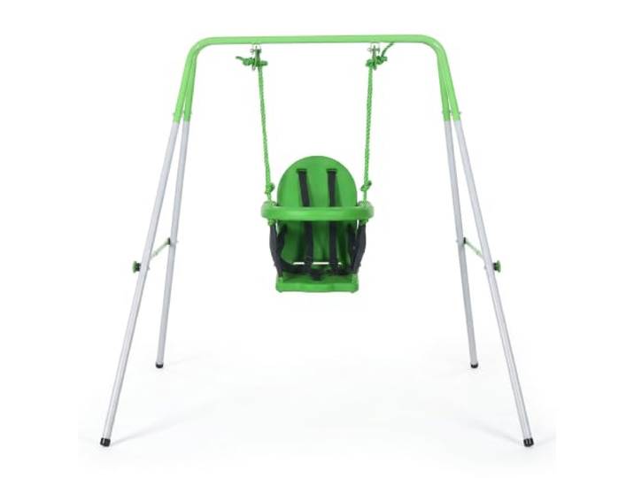 Outsunny Babyschommel met frame kinderschommel met metalen standaard
