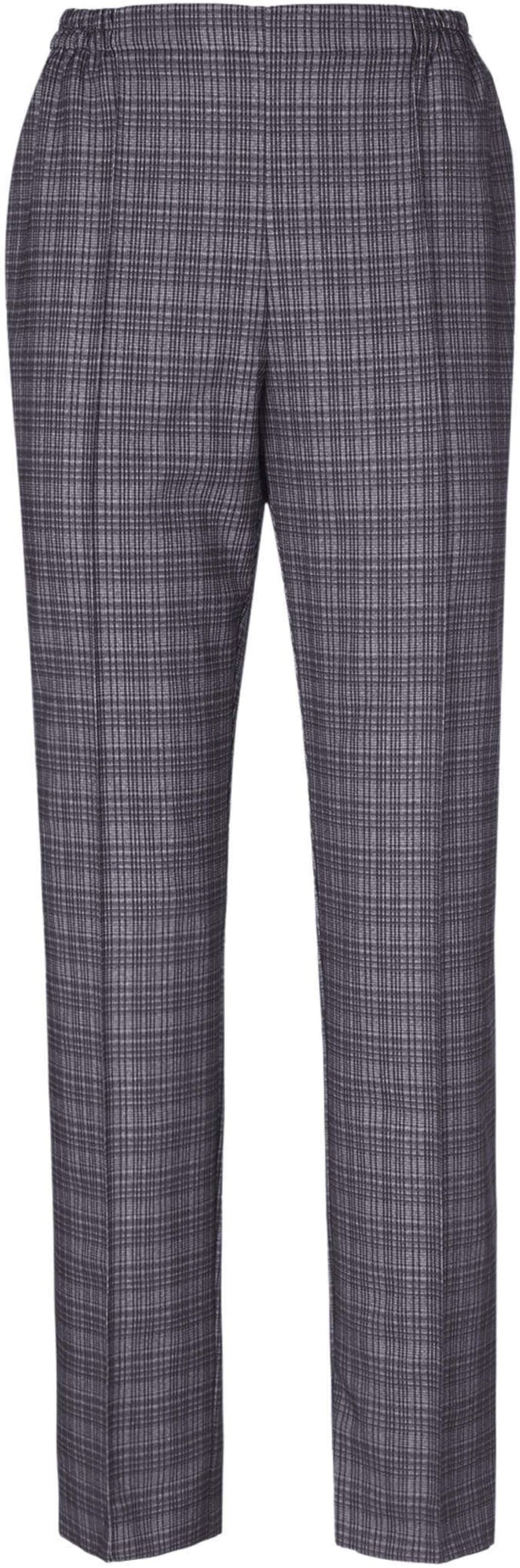 Schlupfhose GOLDNER "Schlupfhose mit Rundumdehnbund", Damen, Gr. 38, N-Gr, grau, Obermaterial: 100% Polyester COOLMAX(R) PES(Coolmax)., normal, Hosen Schlupfhose, Waschen-Trocknen-Anziehen-Qualität