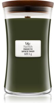Woodwick Frasier Fir vela perfumada com pavio de madeira 609.5 g. Frasier Fir
