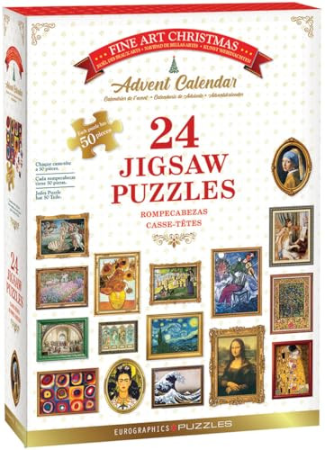 EuroGraphics Fine Art Advent Calendar met 24 Mini Puzzels