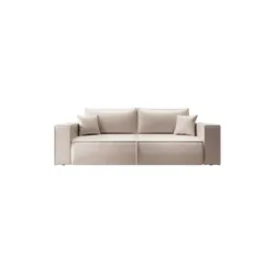 Selsey Schlafsofa  Farese Cuero ¦ beige ¦ Maße (cm): B: 257 H: 86