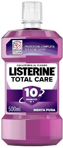 Listerine Total Care Collutorio al Gusto di Menta Pura 500 ml Con 6 benefici in 1