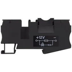 Siemens 8WH2000-1BG28 Sicherungsklemme mit Leuchtanzeige, DC 12V mit 4mm2 Zugfederanschluss 8WH20001BG28  - 50 Stück