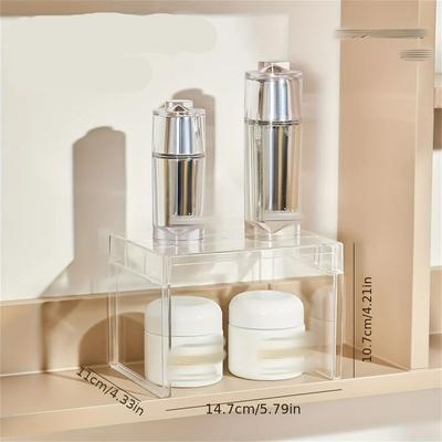 Uplift Essentials 1 Tier Acrylic Stackable Storage Shelf & Countertop Riser s