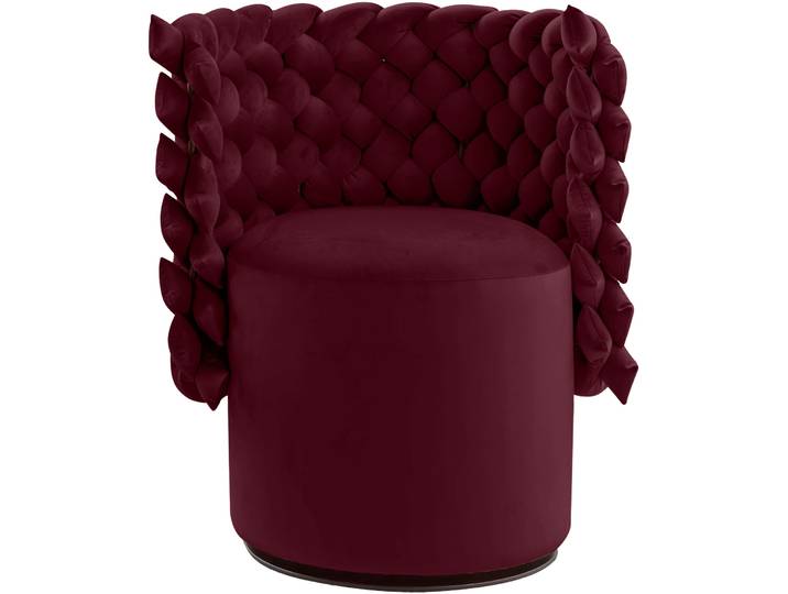 Sessel CALIA ITALIA GIUGGIOLA Extravaganter Designsessel , lila (amaranto), B:70cm H:81cm T:62cm, 100% Polyester, Sessel, Sessel, Drehsessel, wahlweise mit Drehfunktion