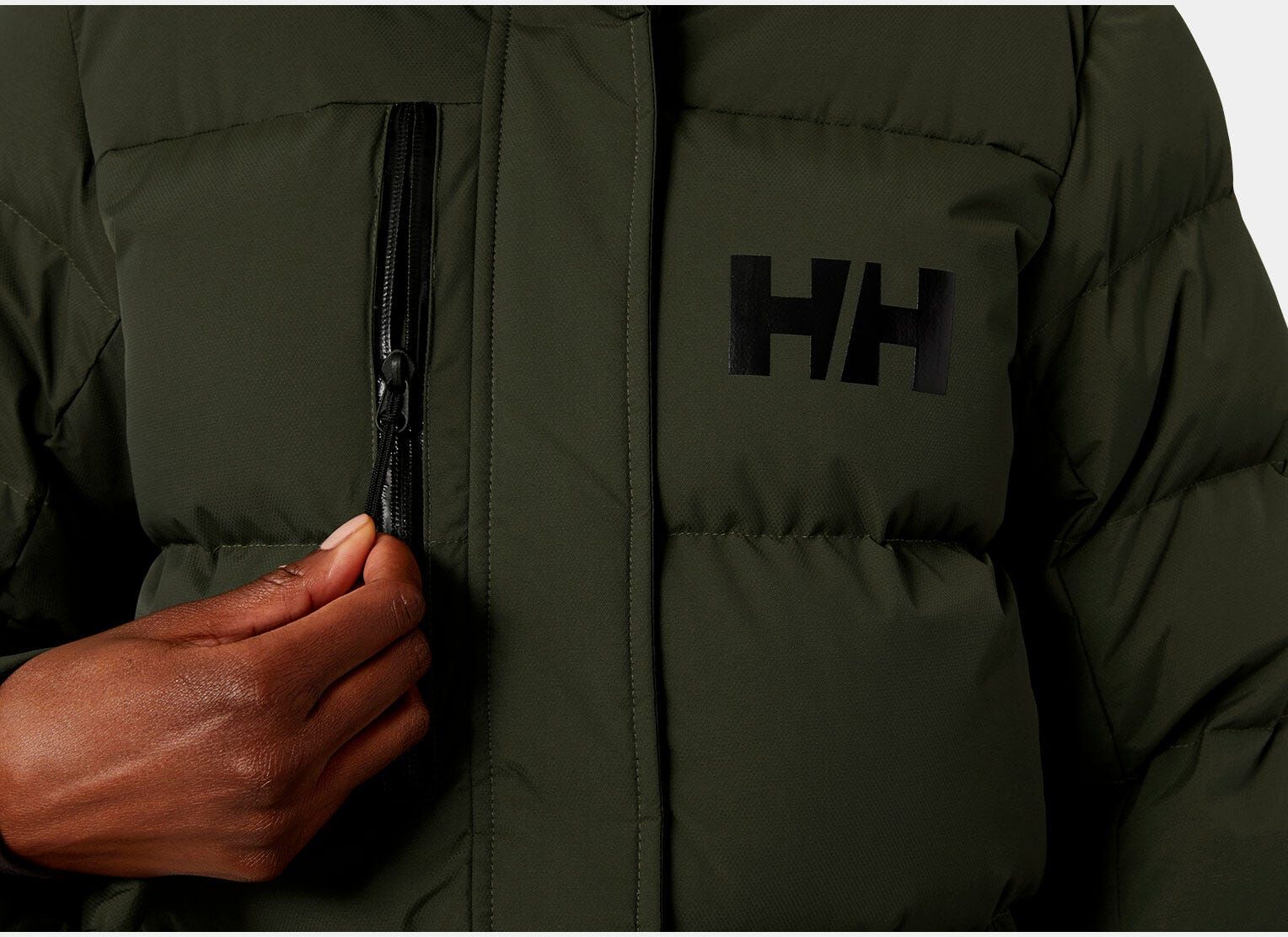 Helly Hansen Women's Adore Puffy Parka - Green - M