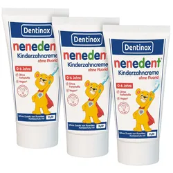 Nenedent Kinderzahncreme ohne Fluorid 3X50 ml