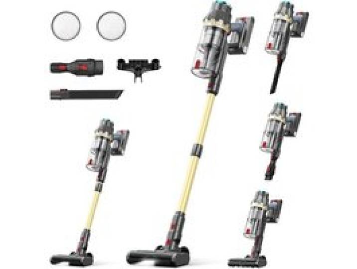 Aspirateur sans fil - NETTLIFE - 48 000 Pa / 550 W - 70 min autonomie - Moteur sans balais - Brosse anti-enchevêtrement