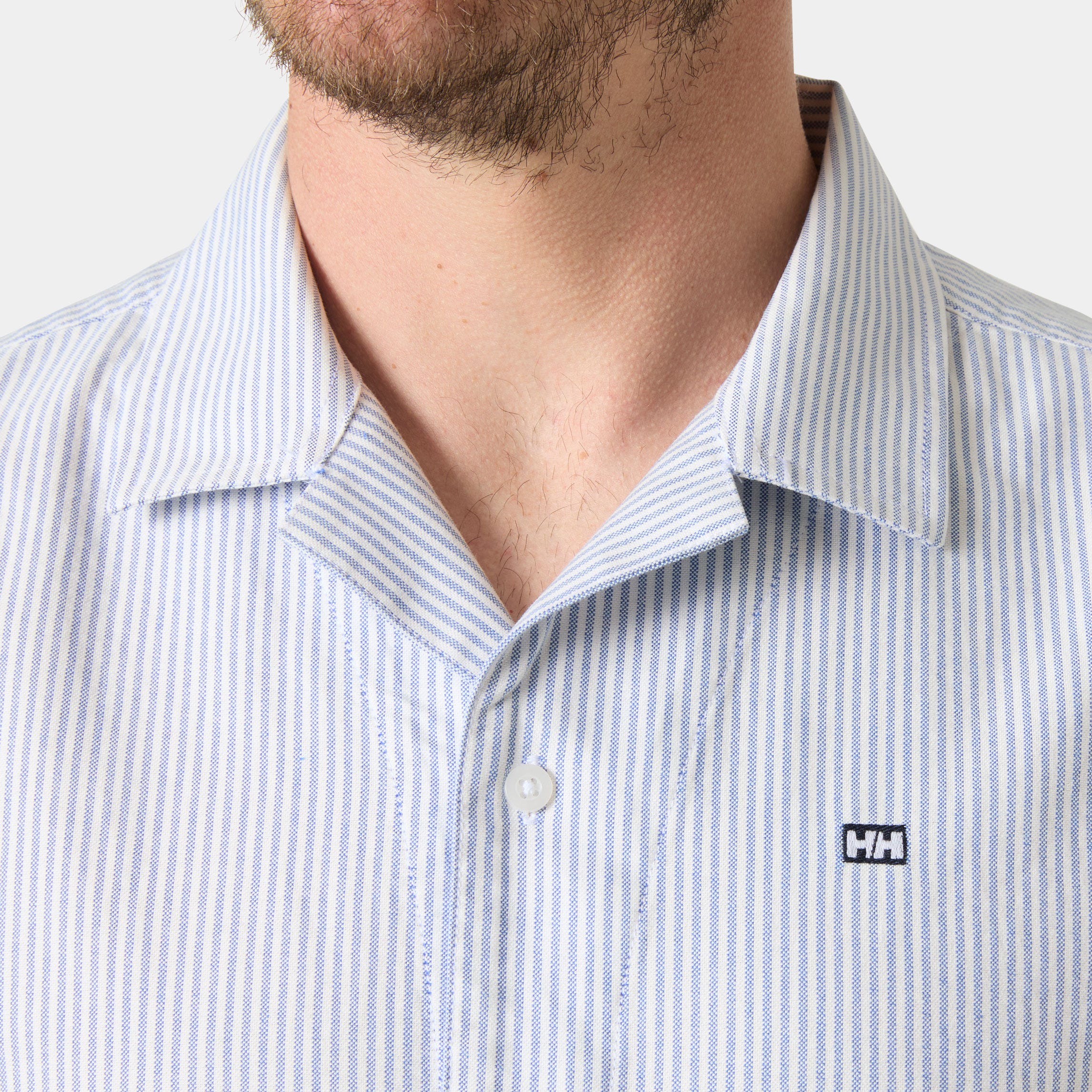 Helly Hansen Men's Shore Short Sleeve Shirt - Blue/Purple - S