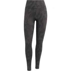 Adidas, Damen, Tights, All Me Aop L - chacoa/black (XS), Schwarz, Braun