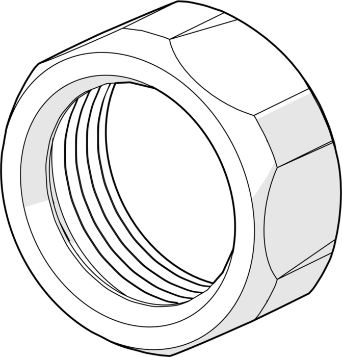 Hansa Überwurfmutter G3/4 SW30 59902230 G3/4, AF 30