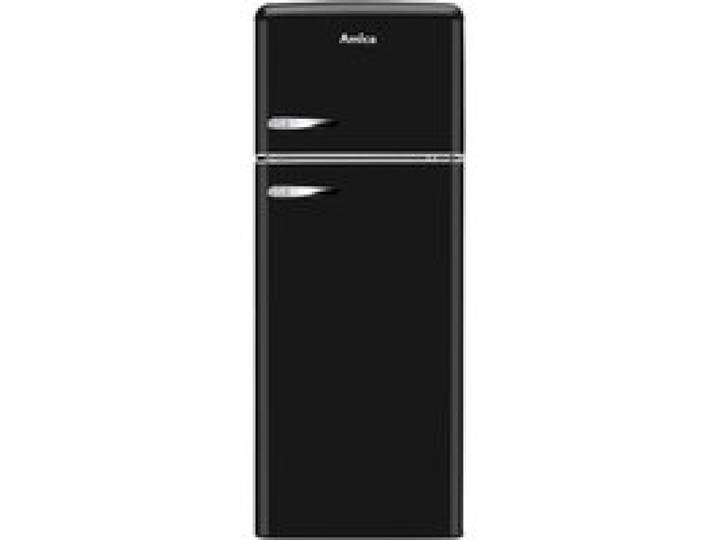 Réfrigérateur rétro années 50 Amica AR7252N noir A++ - 2 portes - 245L - Dégivrage automatique